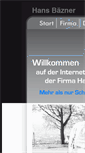 Mobile Screenshot of hansbaezner.de