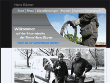 Tablet Screenshot of hansbaezner.de
